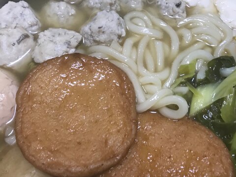 おでんをリメイクしてうどんすき。